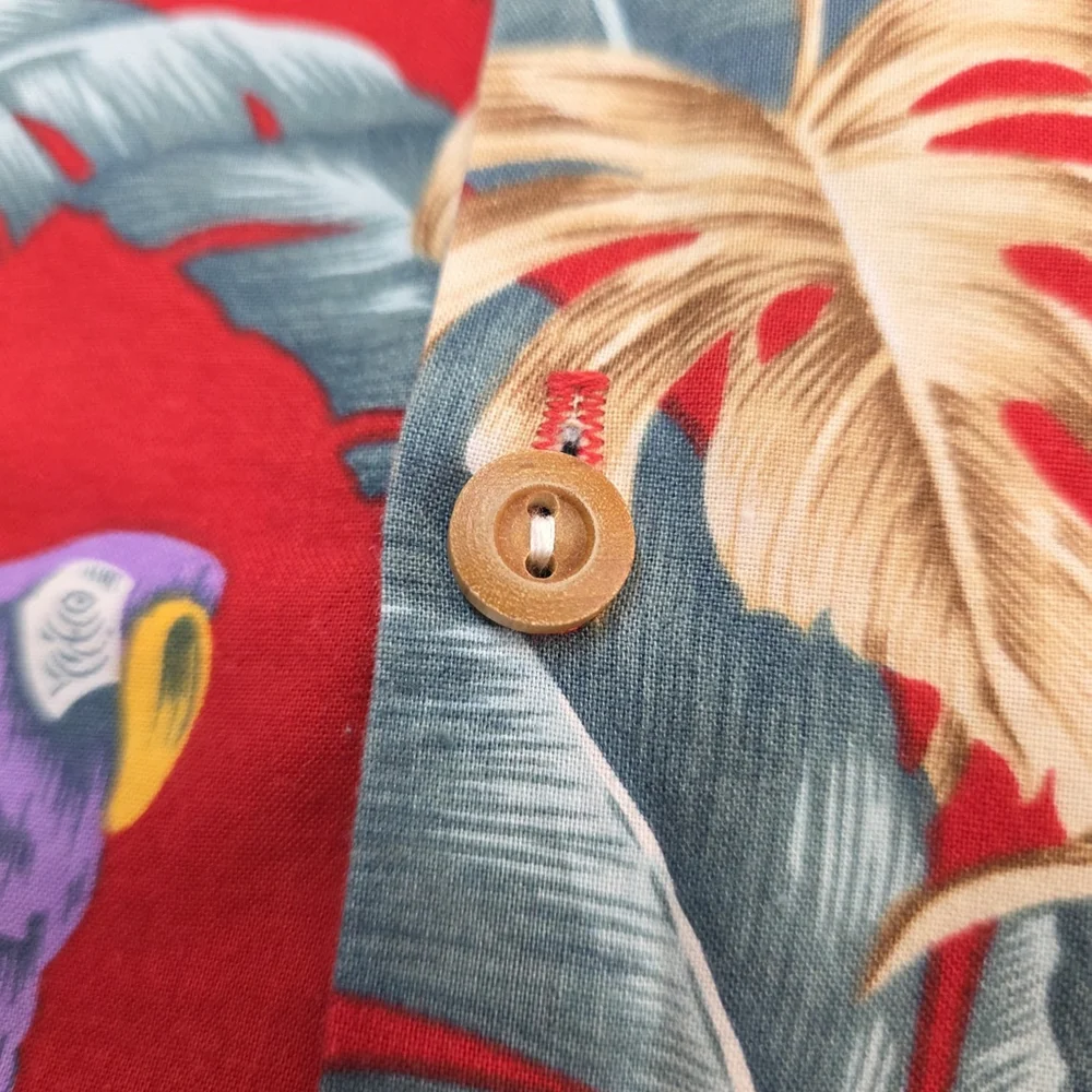 VTG Magnum PI Paradise Found SS Men XL Red Parrot Hawaii 1993 Hawaii Collector - Picture 8 of 12